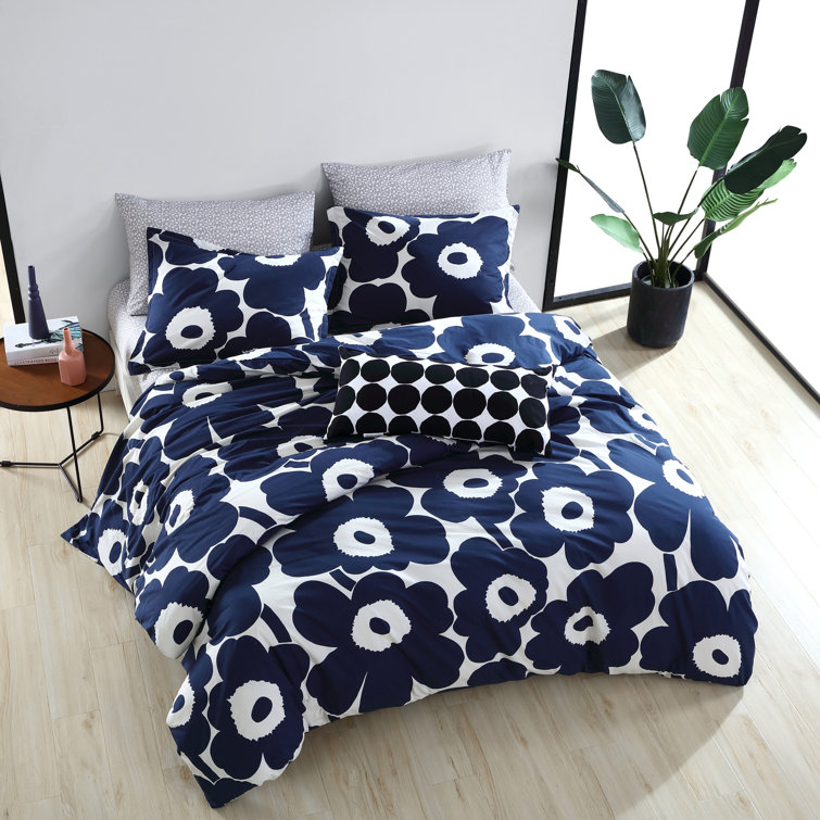 Marimekko Unikko Organic 100% Cotton Percale Comforter Set & Reviews ...